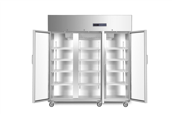 2-8 portes en verre du réfrigérateur 3 médicaux de la pharmacie 1500L d'acier inoxydable de degré