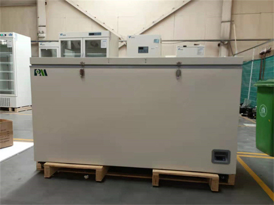 Moins 60 degré 485 litres de capacité de congélateur biomédical horizontal de coffre pour l'équipement de laboratoire d'hôpital
