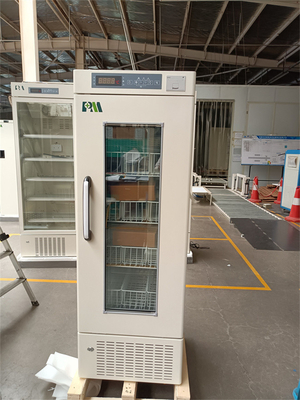 Réfrigérateurs de banque du sang de 4 degrés R134a avec le panier enduit de refroidissement à air forcé de poudre