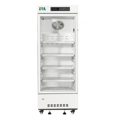 2-8 le jet de degré a enduit le réfrigérateur médical de réfrigérateur de catégorie de pharmacie de l'hôpital 226L vertical en acier