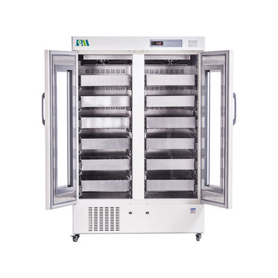 1008L grande capacité réfrigérateur de sac de sang de 4 degrés avec 12 tiroirs d'acier inoxydable de haute qualité