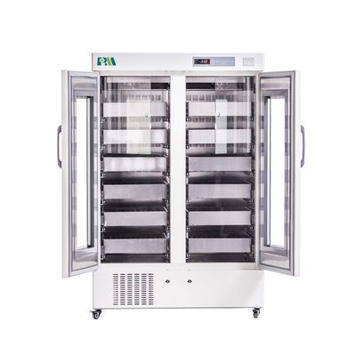 réfrigérateur de réfrigérateur de stockage de banque du sang 1008L avec le système de refroidissement à air forcé pour la station de sang