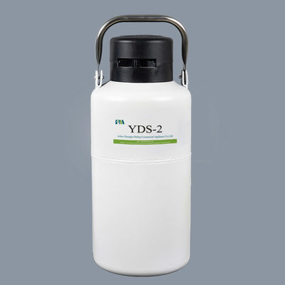 Réservoir cryogénique blanc d'azote liquide, conteneur d'azote liquide 2 litres