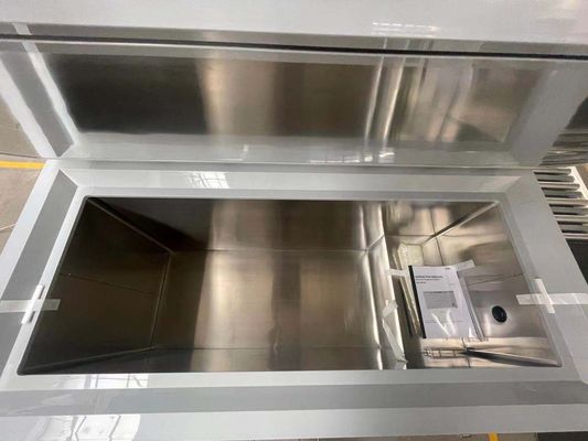 Affichage numérique de refroidissement direct de l'acier inoxydable R290 de laboratoire du congélateur réfrigérant LED de coffre