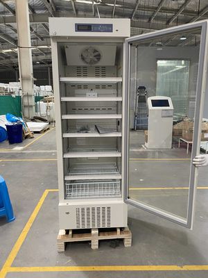 réfrigérateur pharmaceutique biomédical de catégorie de la porte 315L en verre simple avec le vrai refroidissement à l'air de force