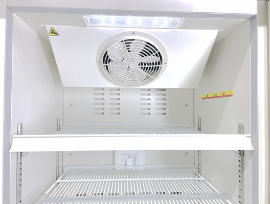 Vrais congélateurs de réfrigérateur pharmaceutiques biomédicaux de catégorie de refroidissement à l'air de force 315L avec la porte en verre