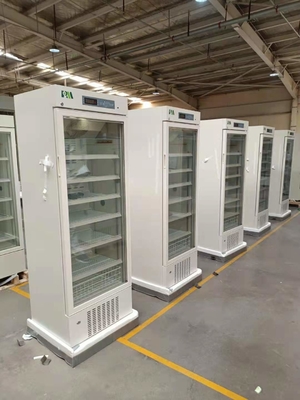 Vrais congélateurs de réfrigérateur pharmaceutiques biomédicaux de catégorie de refroidissement à l'air de force 315L avec la porte en verre