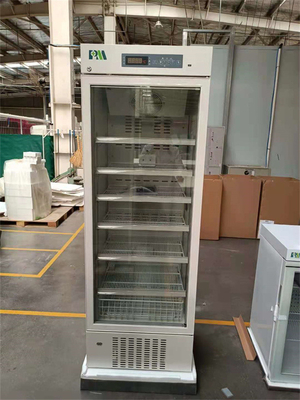 Réfrigérateur médical de pharmacie en verre simple de porte de 2 à 8 degrés pour des 315 litres cryogéniques vacciniques