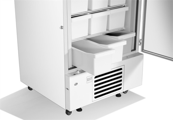 Cabinet debout médical de réfrigérateur de surgélateur de chambres indépendantes de double de la capacité 528L