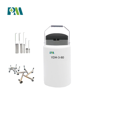 Réservoir sec de petite capacité cryogénique YDH-3-80 d'azote liquide d'expéditeur de PROMED