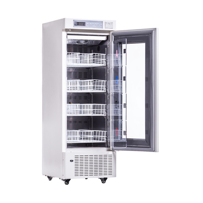 Banque de sang hospitalière portable Armoire de réfrigérateur avec porte de verre en mousse chauffante 208L