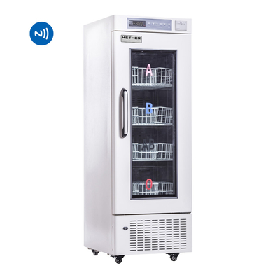 Cabinet de banque de sang 208L avec système de refroidissement par air forcé pour les stations sanguines assurant un stockage sûr