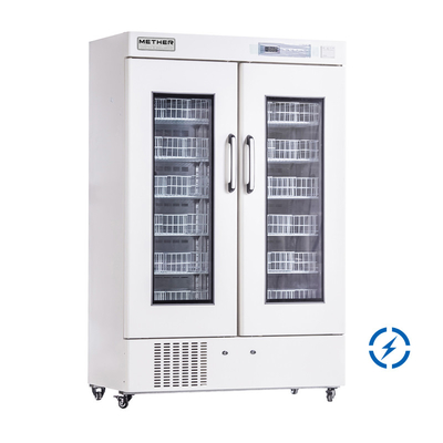 Réfrigérateurs de banque de sang 220V/50Hz ou 110V/60HZ avec refroidissement par air forcé et alarmes