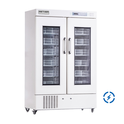 658L 4 degrés Grandes capacités de refroidissement de précision Banque de sang Réfrigérateur