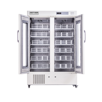 Réfrigérateurs de banque de sang 220V/50Hz ou 110V/60HZ avec refroidissement par air forcé et alarmes