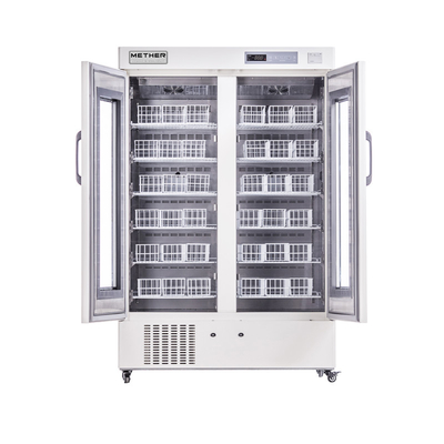 658L 4 degrés Grandes capacités de refroidissement de précision Banque de sang Réfrigérateur