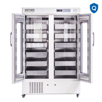 Réfrigérateur de stockage de la banque de sang médicale 1008 litres avec acier inoxydable intérieur