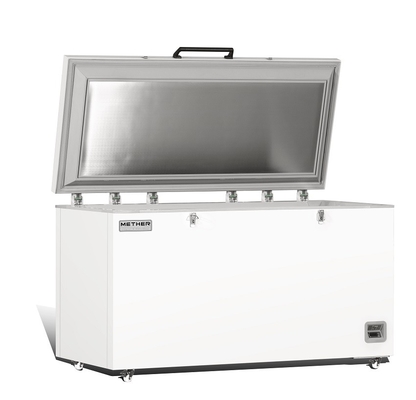 Cabinet vaccinique médical de réfrigérateur de congélateur de basse température de coffre de l'hôpital 485L avec la porte écumante ouverte supérieure