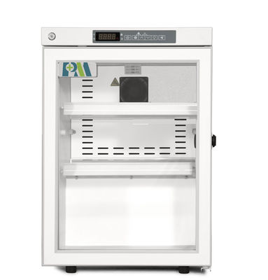 2-8 réfrigérateur médical de réfrigérateur de pharmacie du degré 60L Mini Portable Single Glass Door