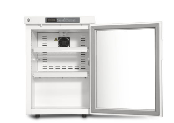 réfrigérateur médical de réfrigérateur de la petite pharmacie 60L avec la porte en verre simple pour l'hôpital