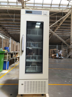réfrigérateurs médicaux droits de banque du sang de 208L PROMED avec la porte de chauffage Frost automatique de verre spongieux
