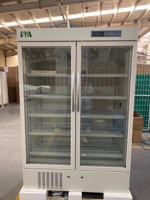 1006L refroidissement vaccinique d'air forcé de réfrigérateur de réfrigérateur de pharmacie médicale de la porte à deux battants R290