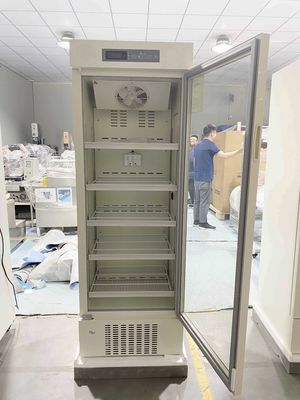 Réfrigérateur médical de pharmacie du contrôle 316L de microprocesseur avec la porte en verre simple Frost automatique de haute qualité