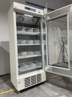 Réfrigérateurs de banque de sang de laboratoire d'hôpital de haute qualité de capacité de 368L avec porte en verre moussant